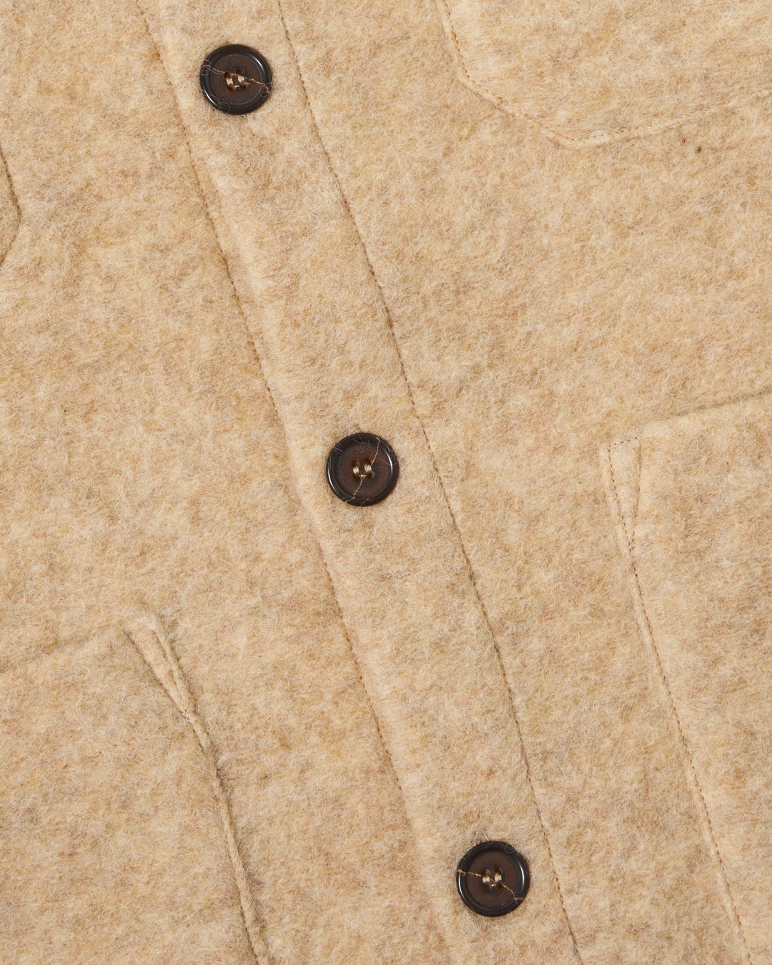 Cardigan Wool Fleece Fawn