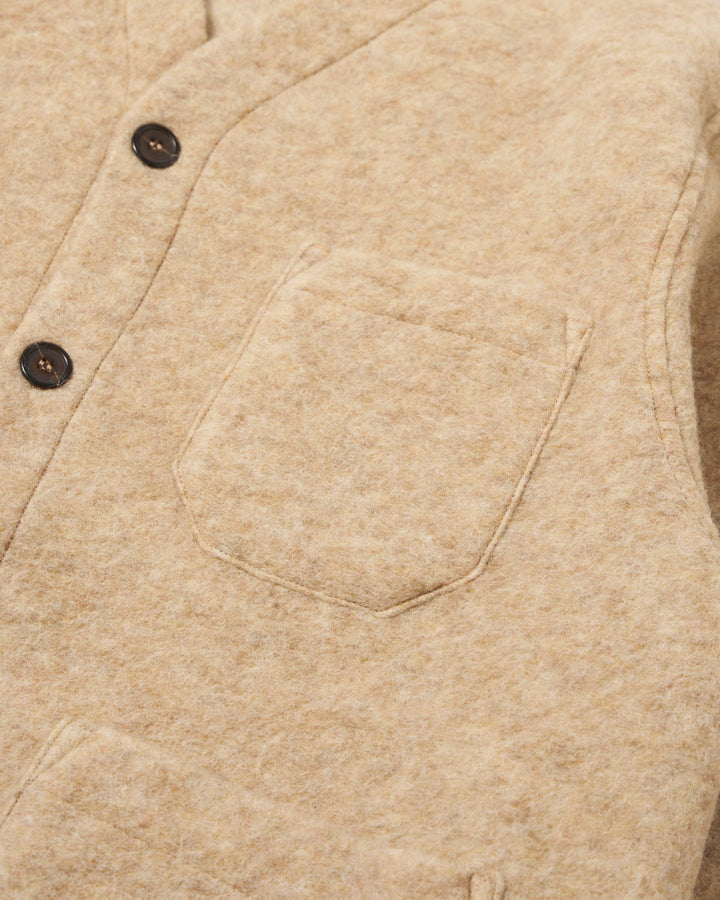 Cardigan Wool Fleece Fawn