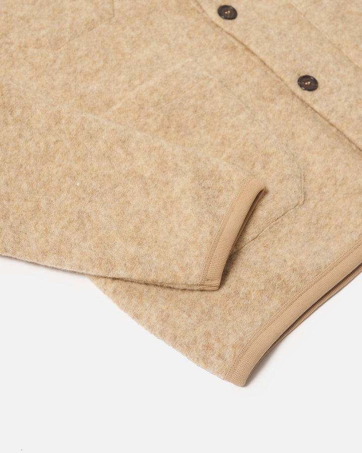 Cardigan Wool Fleece Fawn
