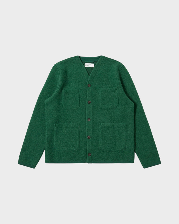 Cardigan Wool Fleece Green