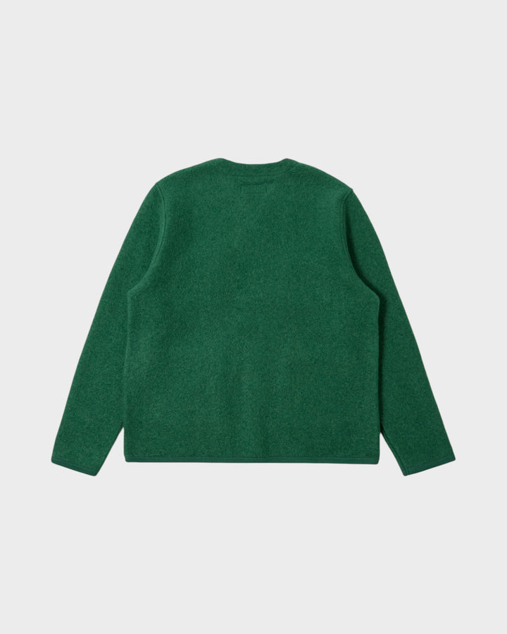 Cardigan Wool Fleece Green