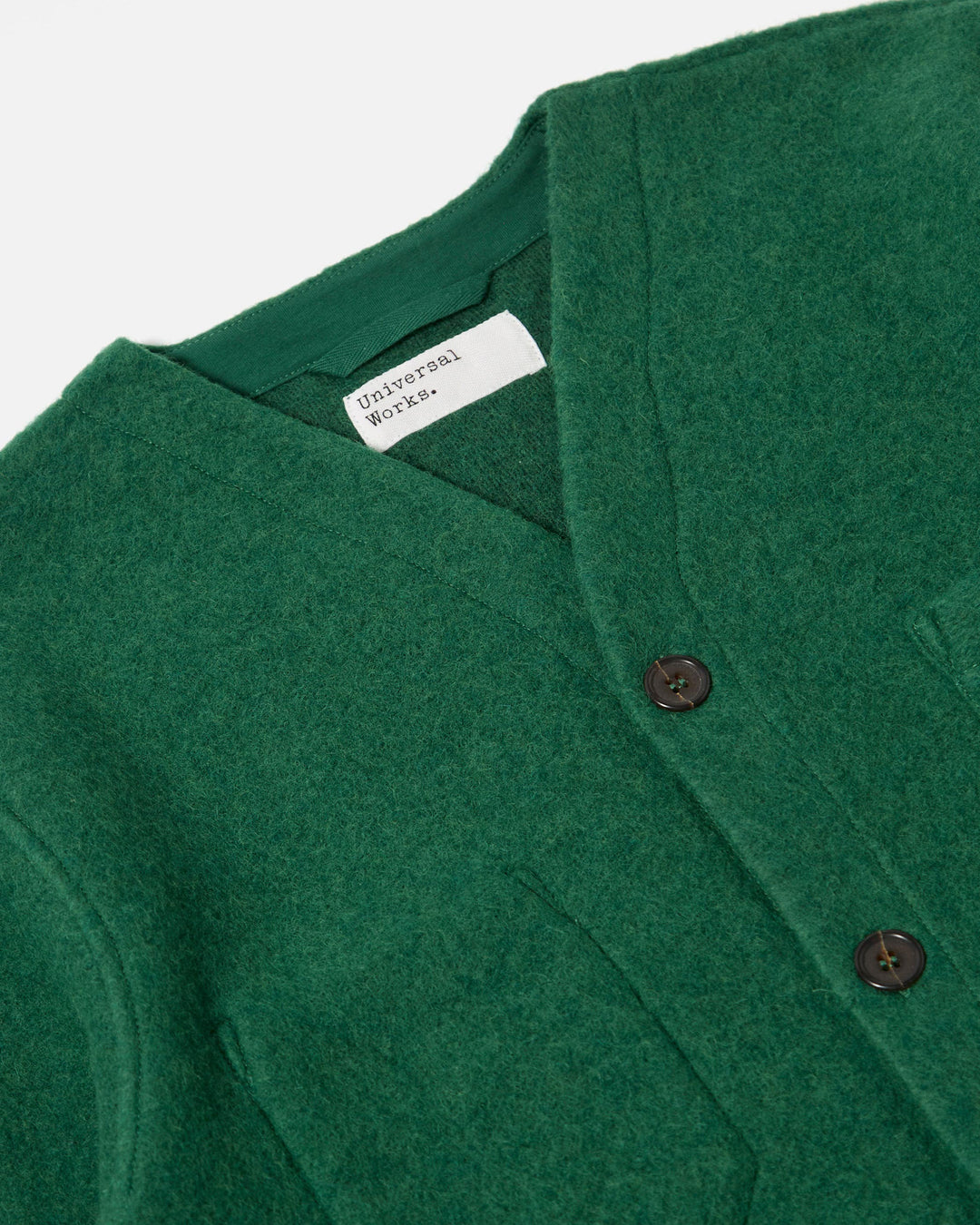 Cardigan Wool Fleece Green