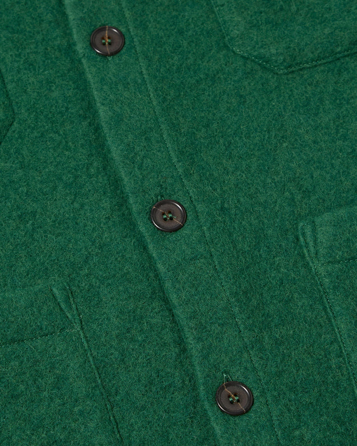 Cardigan Wool Fleece Green