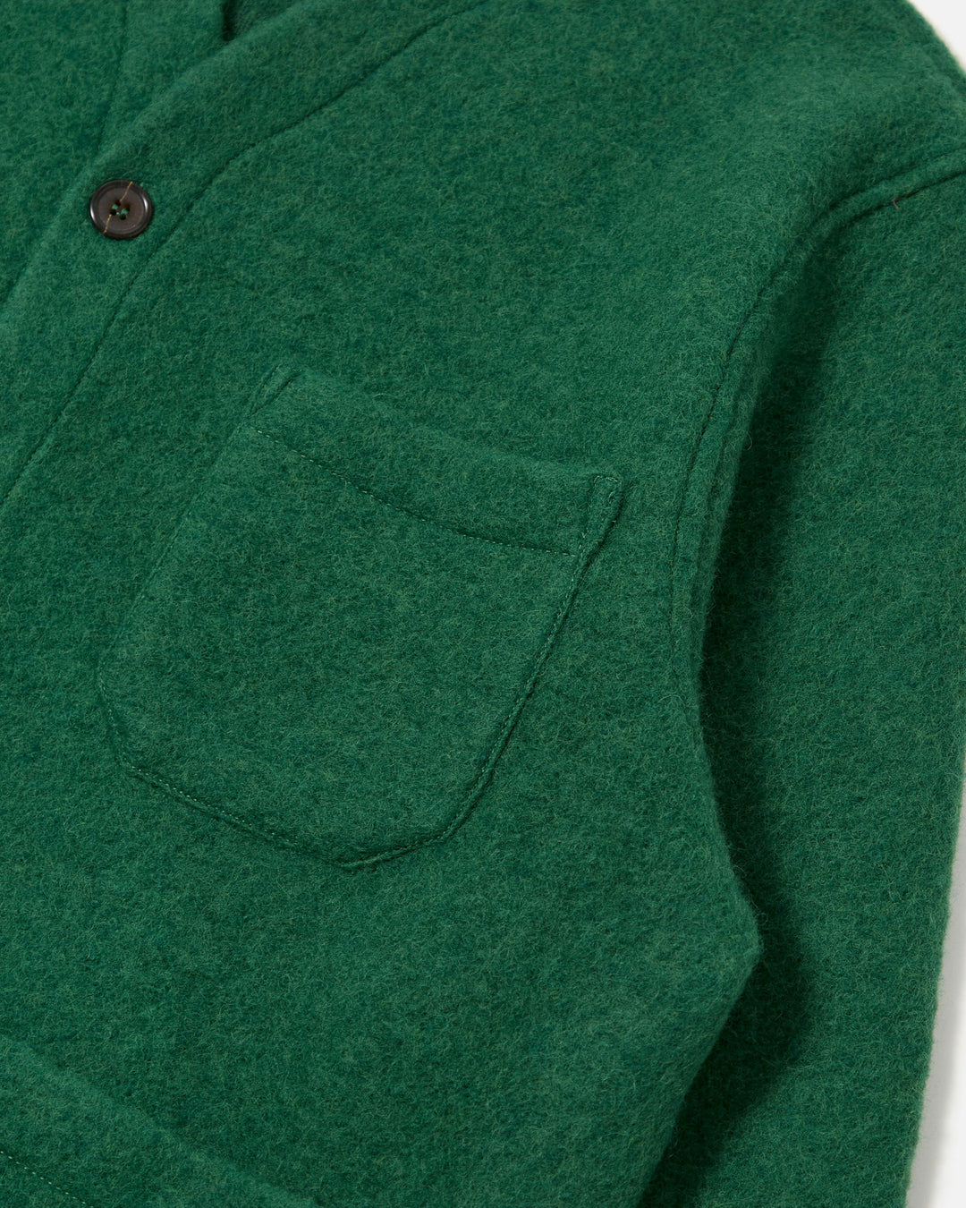 Cardigan Wool Fleece Green