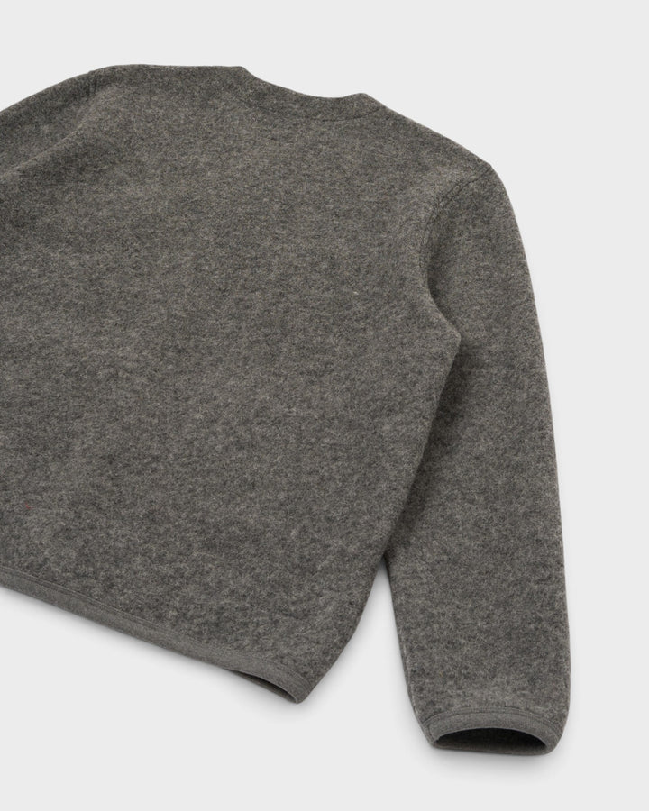 Cardigan Wool Fleece Grey Marl