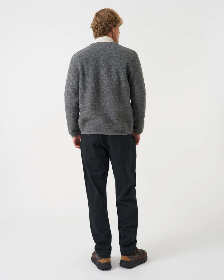 Cardigan Wool Fleece Grey Marl