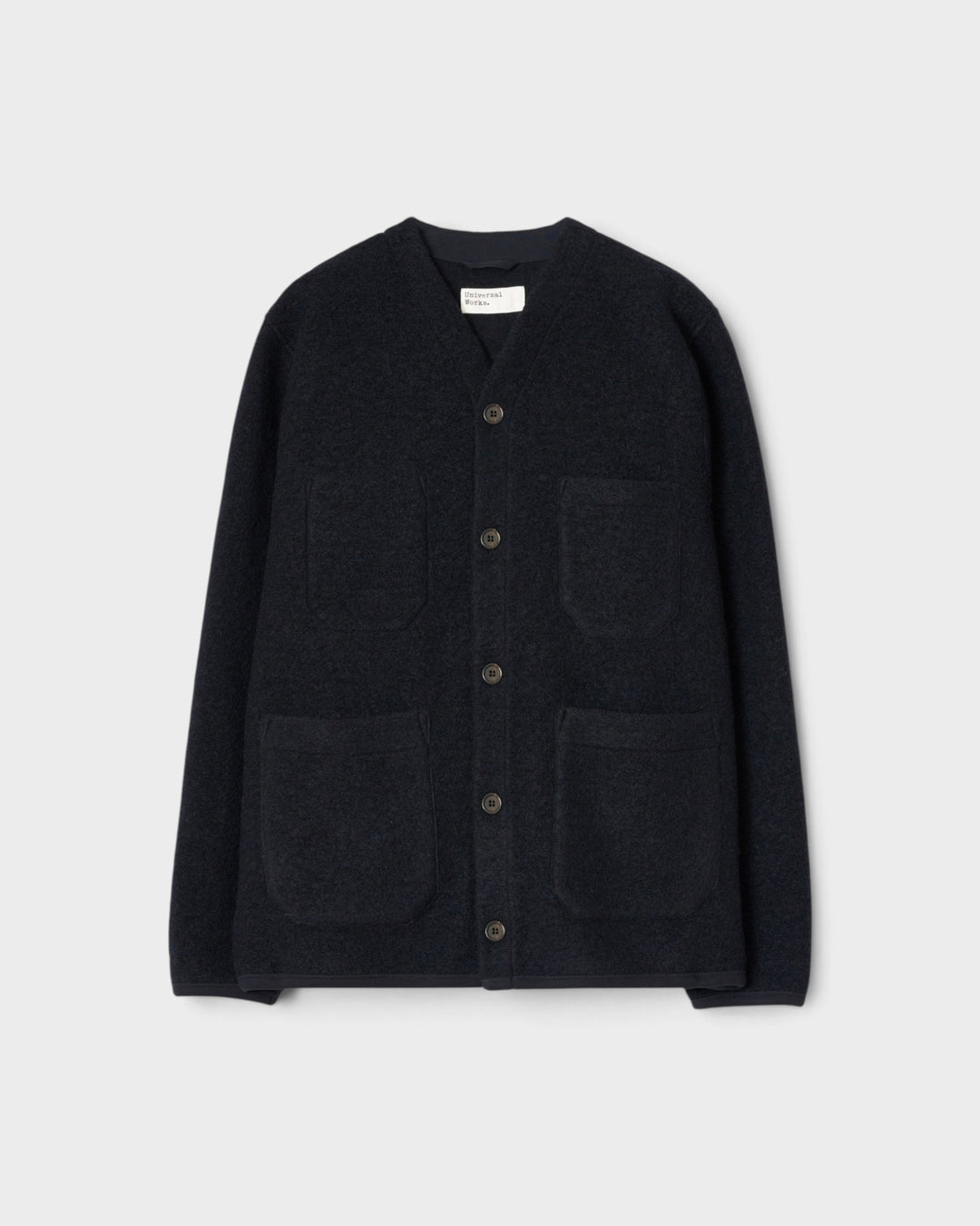 Cardigan Wool Fleece Navy