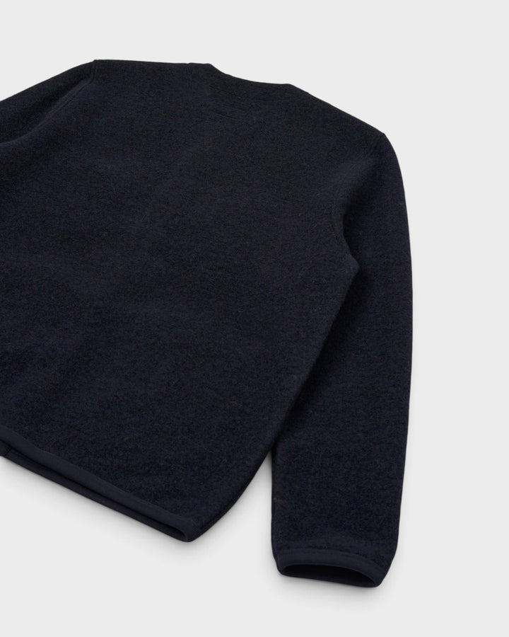 Cardigan Wool Fleece Navy