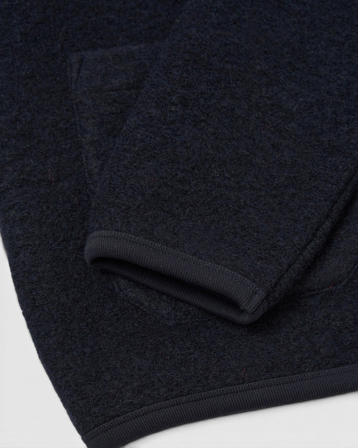 Cardigan Wool Fleece Navy