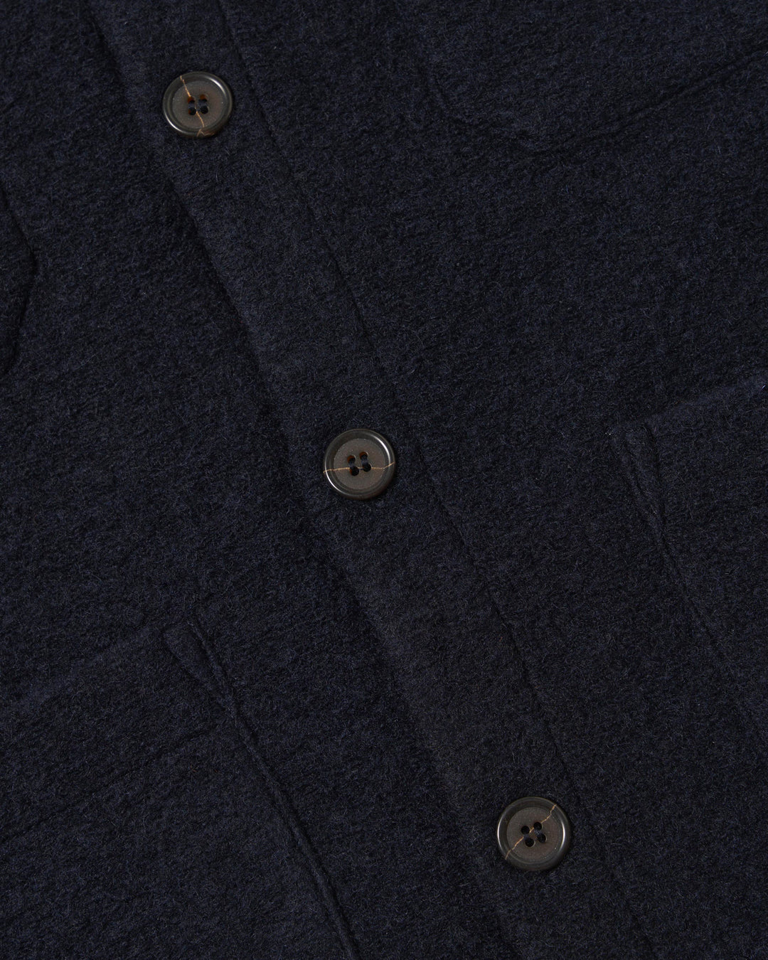 Cardigan Wool Fleece Navy