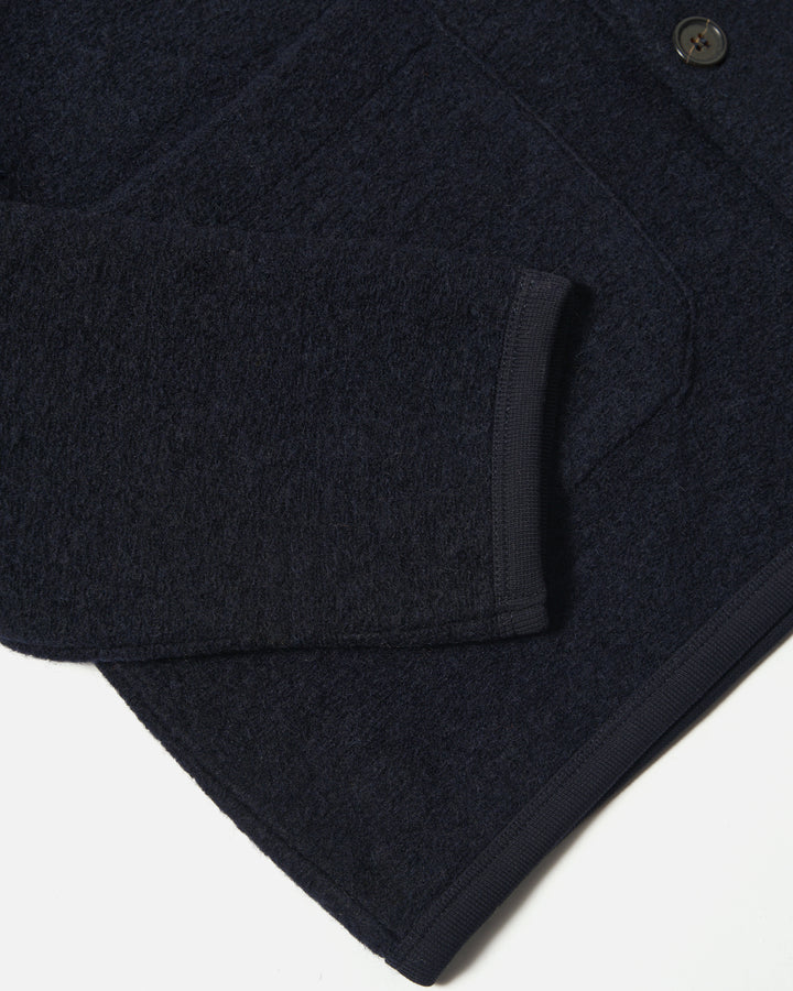 Cardigan Wool Fleece Navy