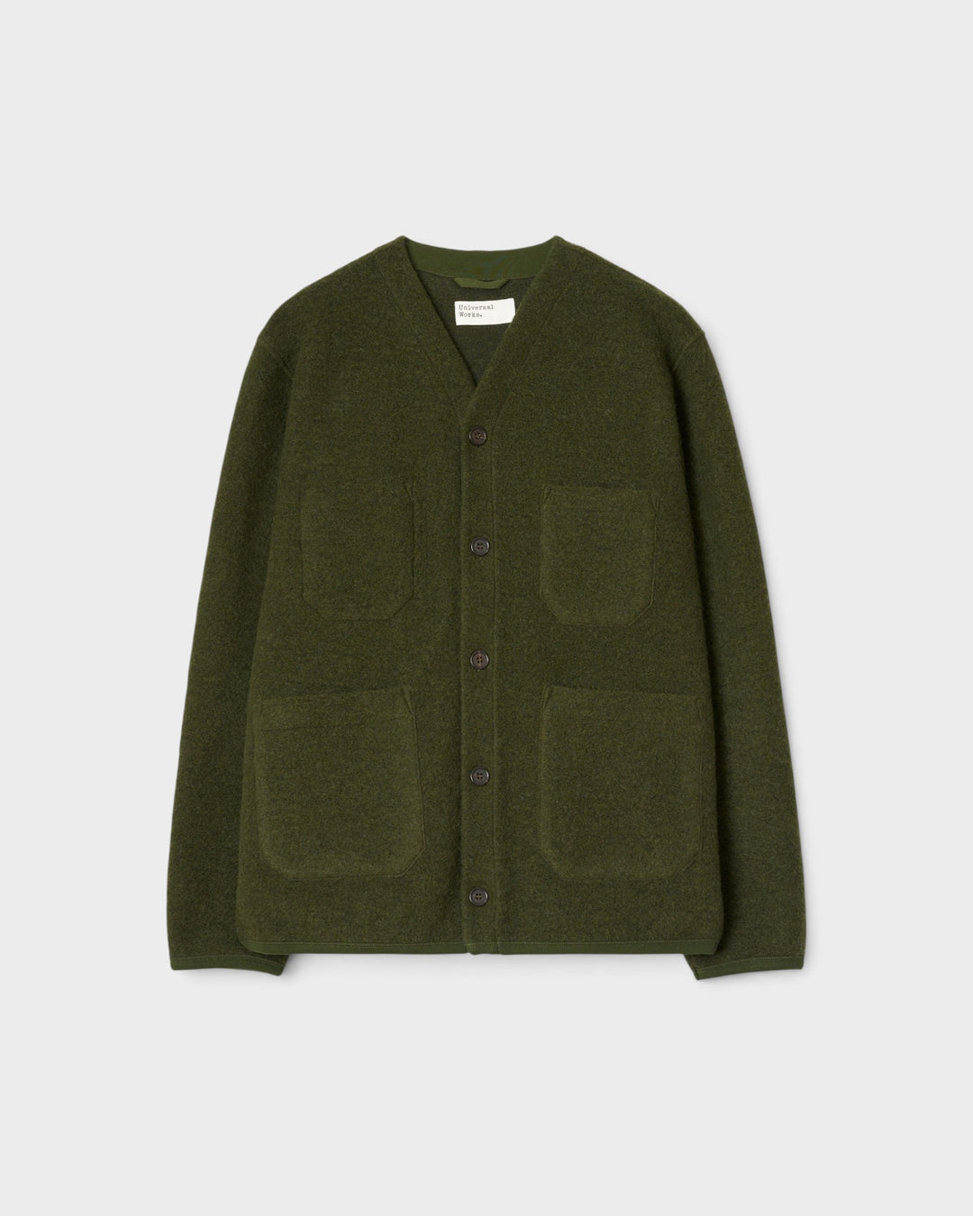 Cardigan Wool Fleece Olive
