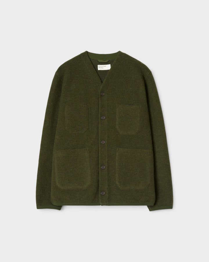 Cardigan Wool Fleece Olive