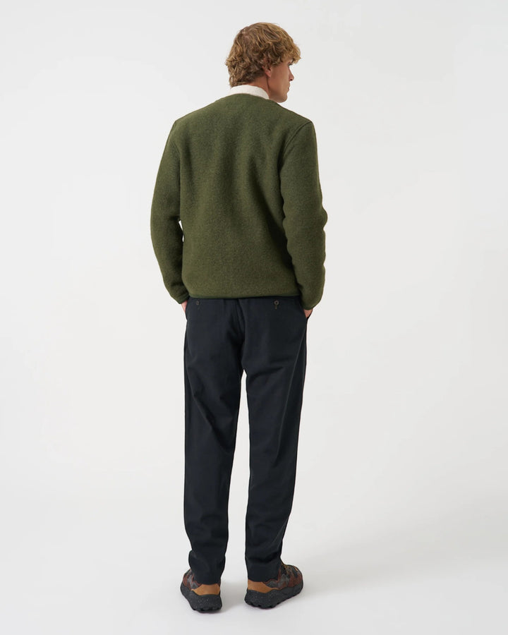 Cardigan Wool Fleece Olive