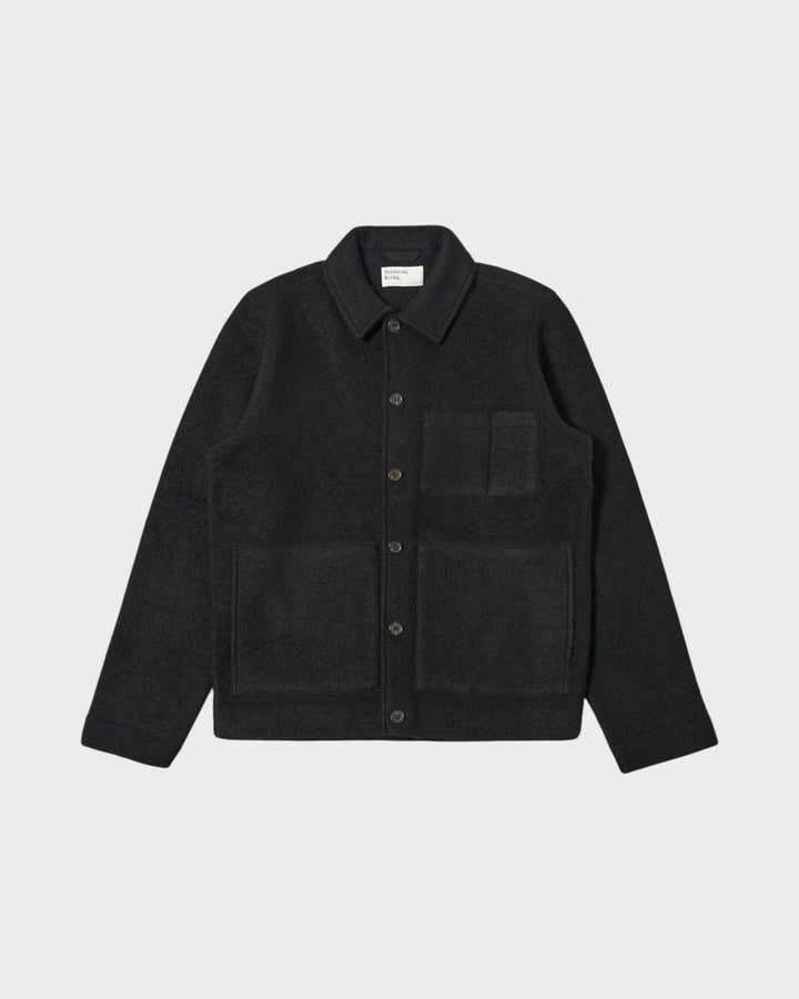 Uniform Jacket Wool Fleece Black