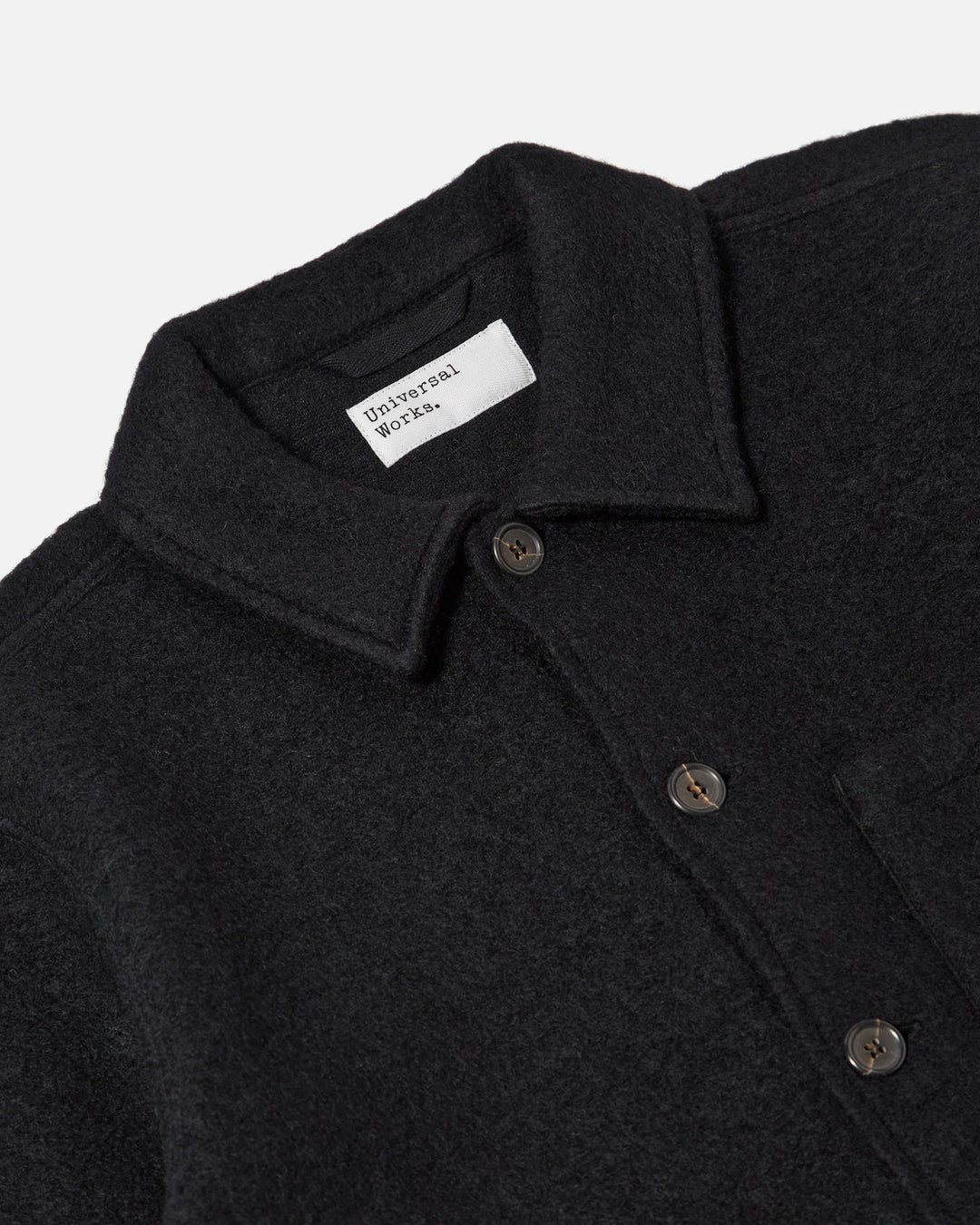 Uniform Jacket Wool Fleece Black