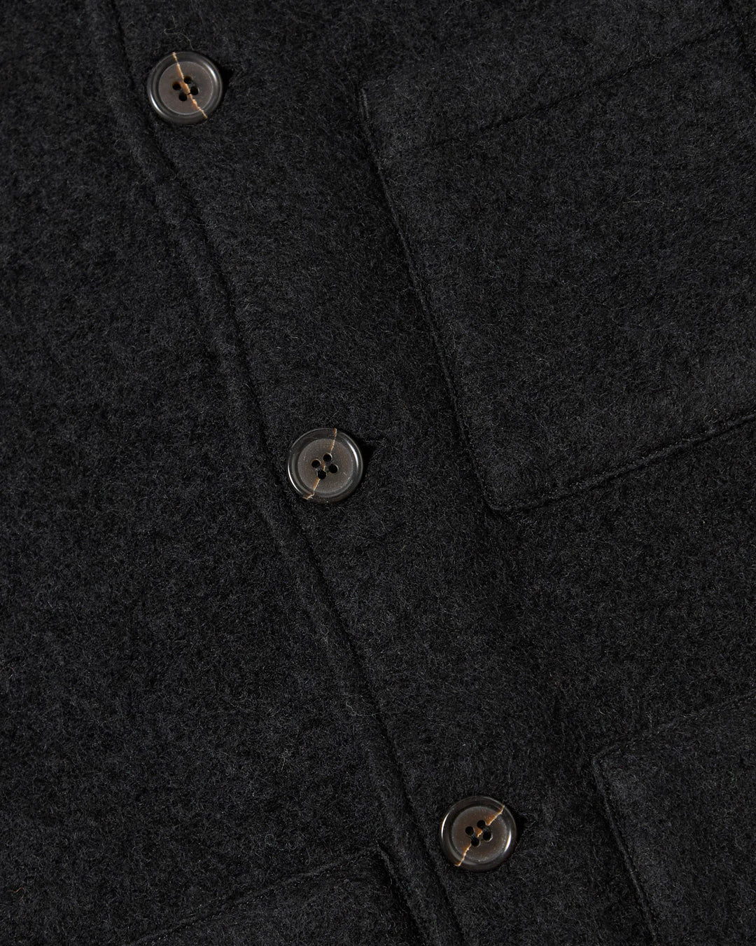 Uniform Jacket Wool Fleece Black