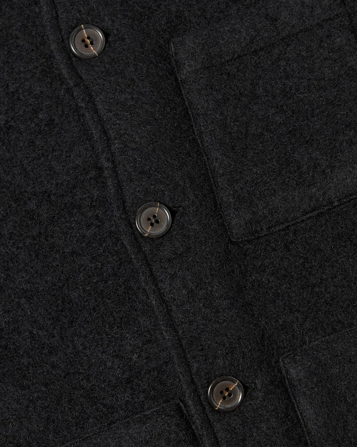Uniform Jacket Wool Fleece Black