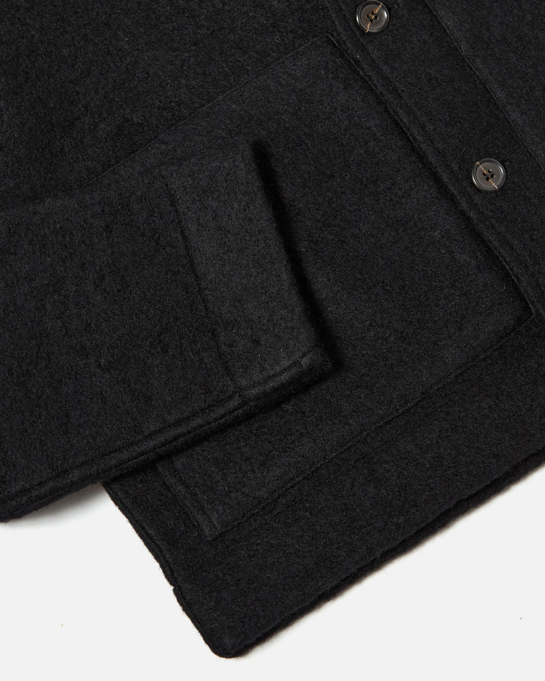 Uniform Jacket Wool Fleece Black