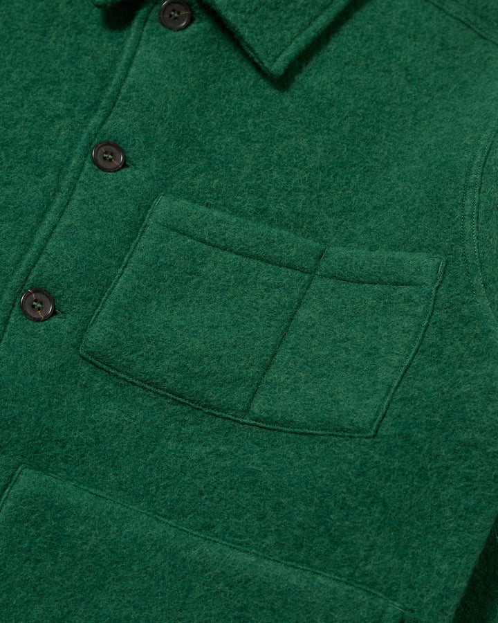 Uniform Jacket Wool Fleece Green