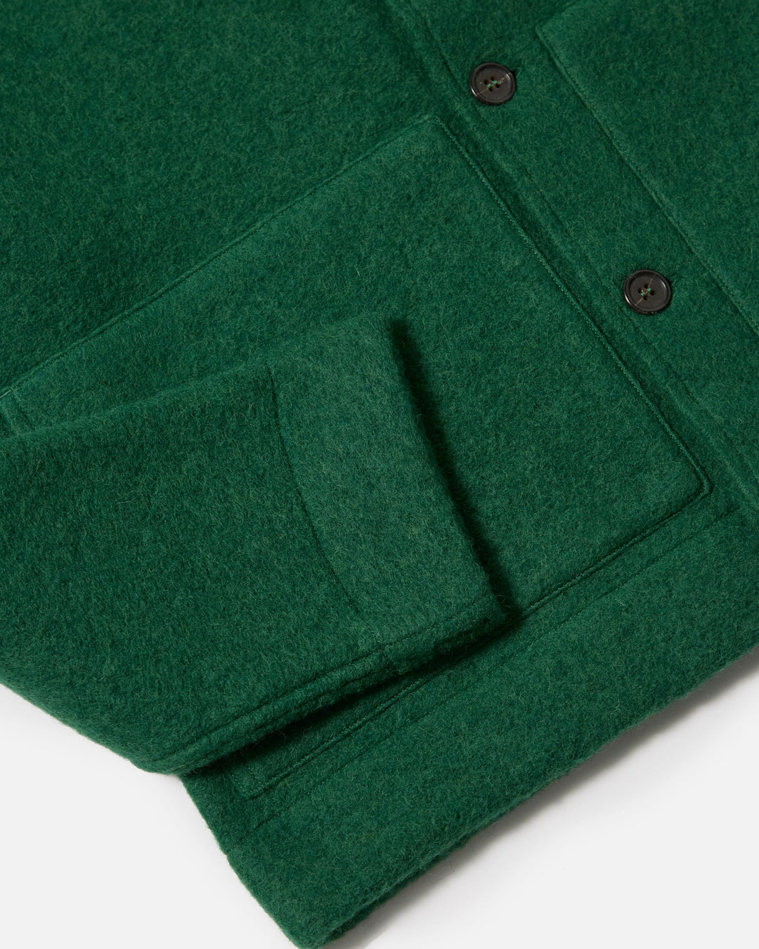 Uniform Jacket Wool Fleece Green