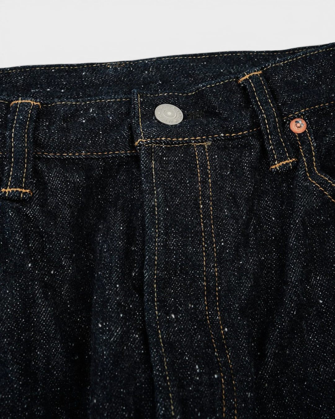 0611 15.5oz Slub Nep Denim Relax Fit One Wash Indigo