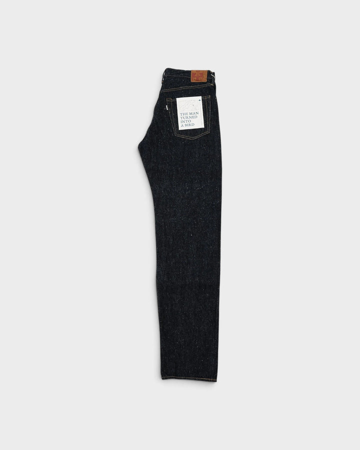 0611 15.5oz Slub Nep Denim Relax Fit One Wash Indigo