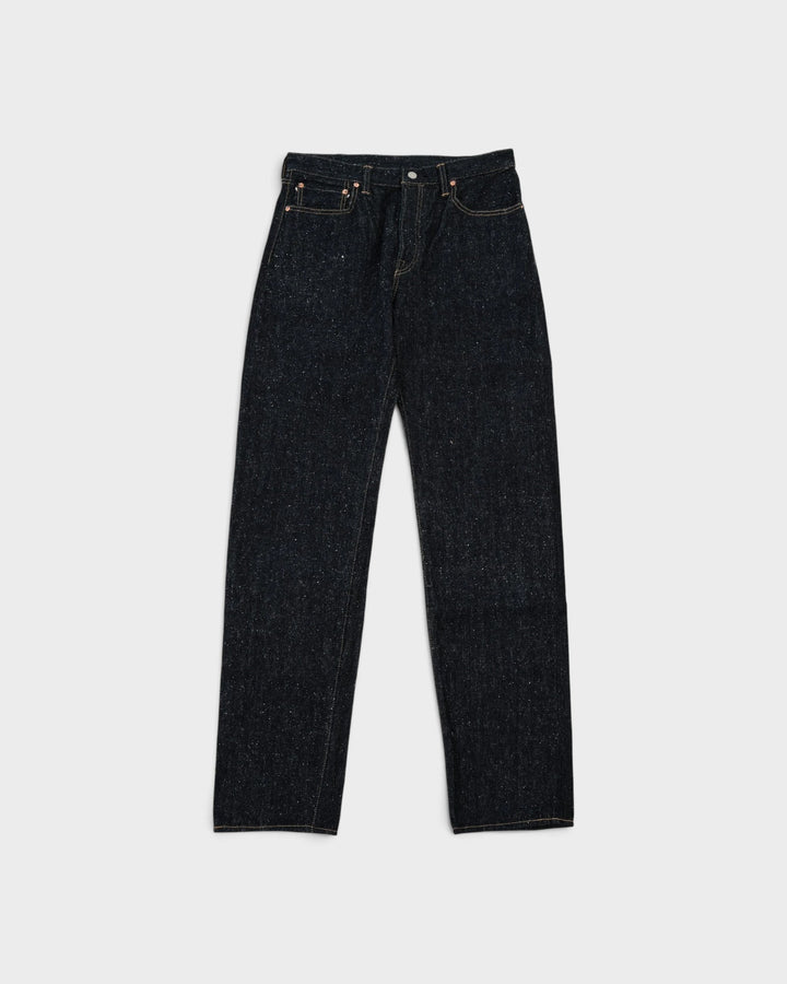 0611 15.5oz Slub Nep Denim Relax Fit One Wash Indigo