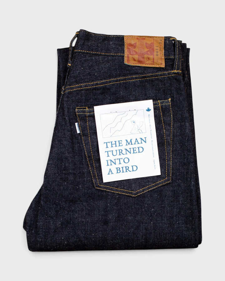 0611 15.5oz Slub Nep Denim Relax Fit One Wash Indigo