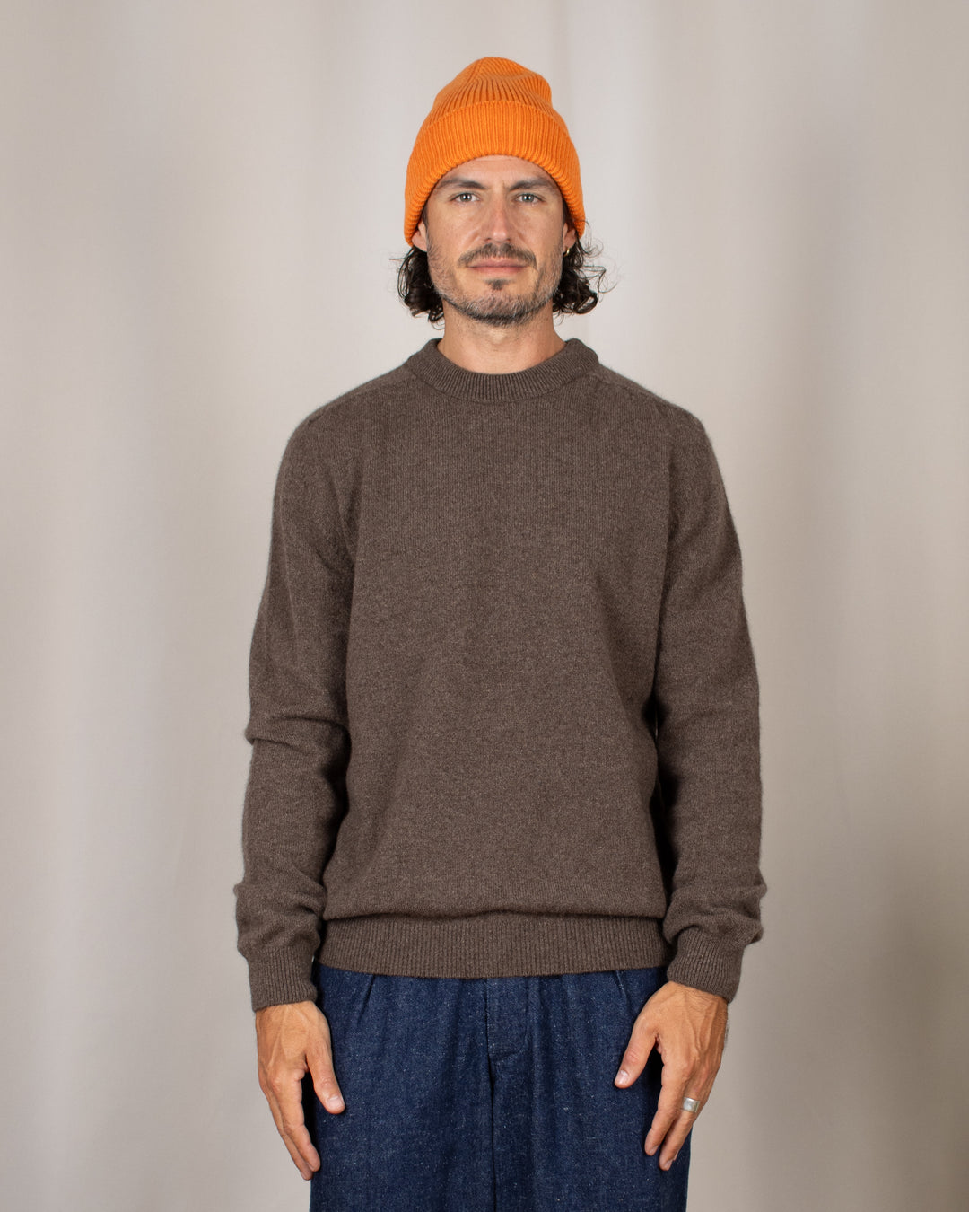 Pull Armen Col Rond Mocha