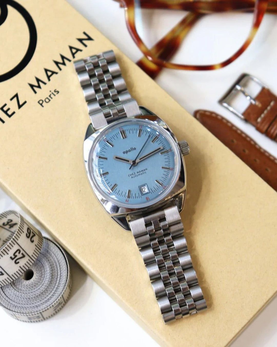 Montre Apollo Faded Denim sand jubilee