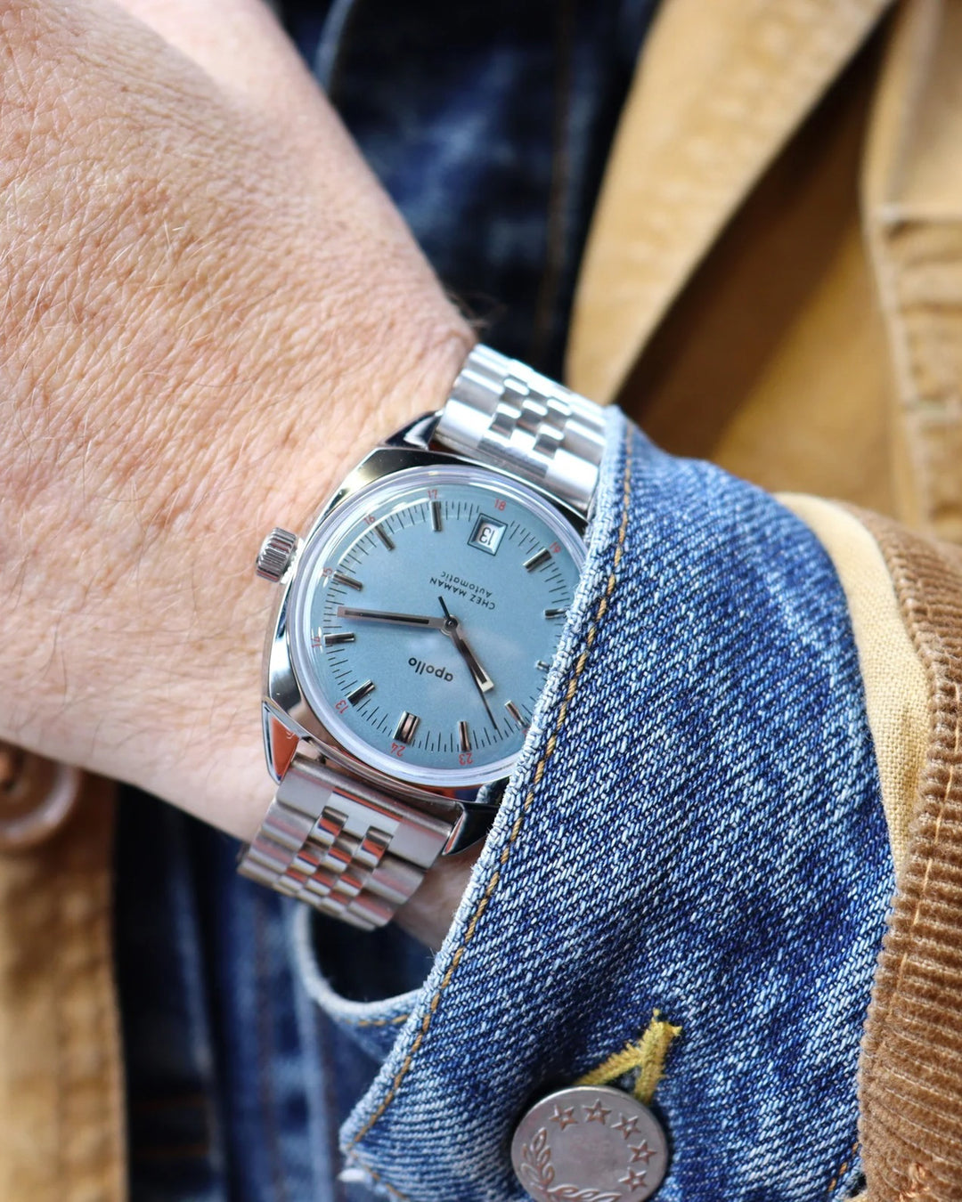 Montre Apollo Faded Denim sand jubilee
