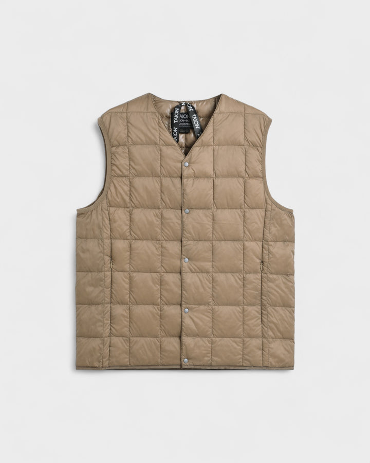V-Neck Button Down Vest Grayge