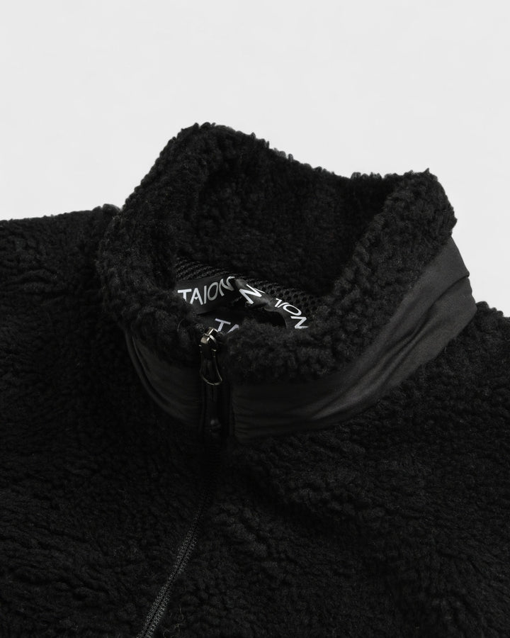 Mountain W-Zip Boa Hi Neck Jacket Black