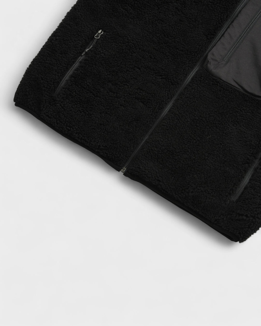 Mountain W-Zip Boa Hi Neck Jacket Black