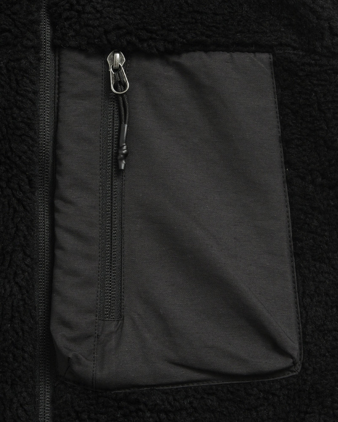 Mountain W-Zip Boa Hi Neck Jacket Black