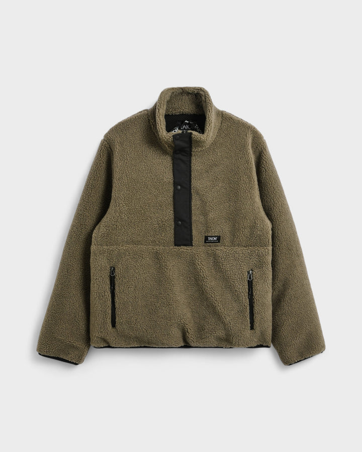 Pull Over Boa Hi Neck Jacket D.Beige/Black