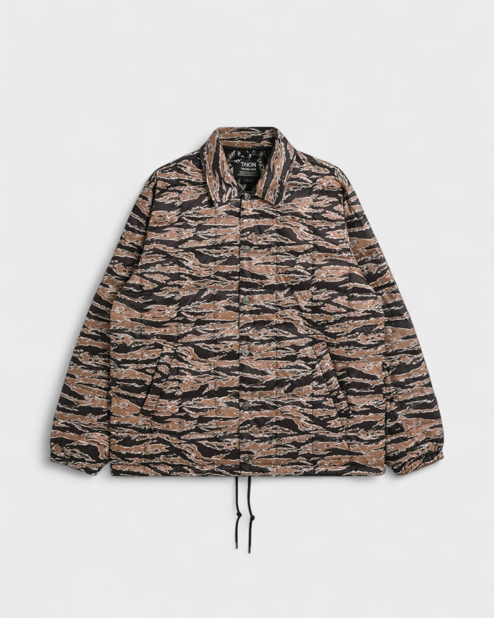 Down Coach Jacket BK-Gold Tiger Camo