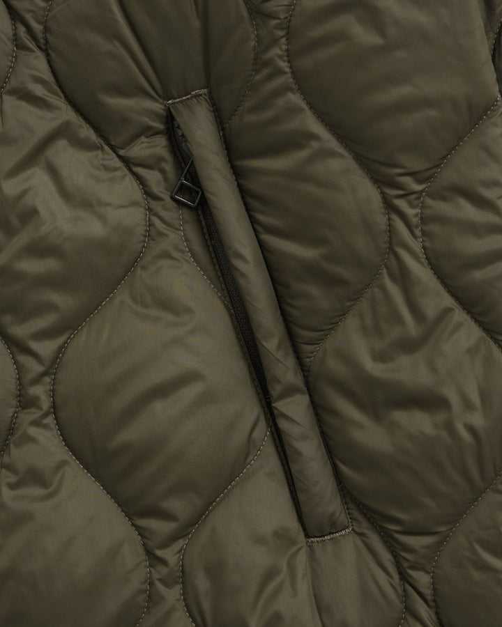 Military M65 Liner W-Zip Hood Down Jacket Dark Olive