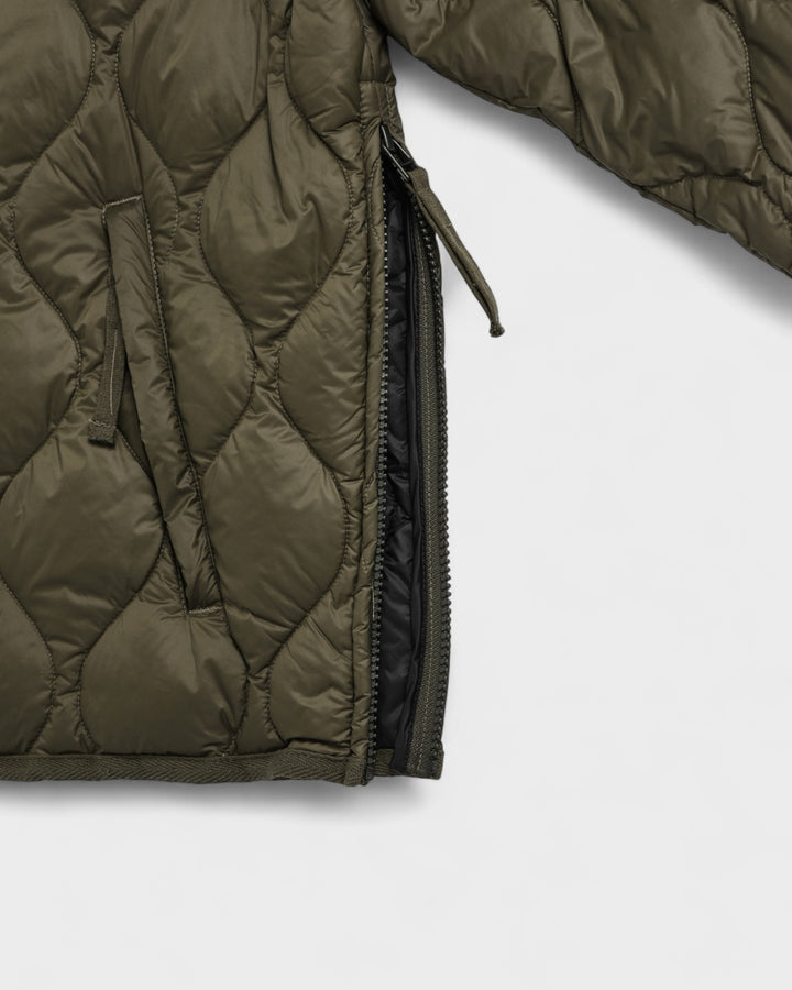 Military M65 Liner W-Zip Hood Down Jacket Dark Olive