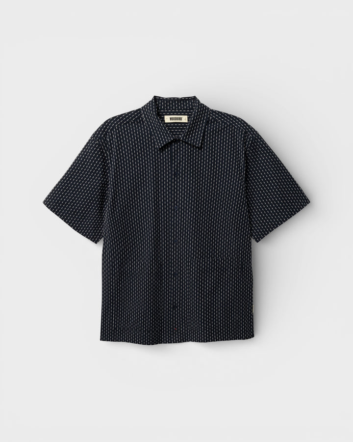 Wang Shiko Shirt Dark Navy