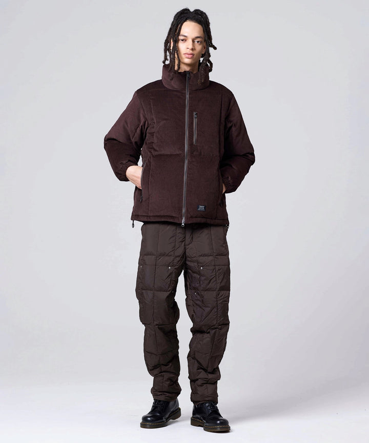 Work W-Zip Volume Corduroy Down Jacket D.Brown