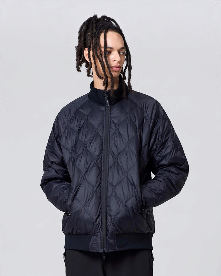 Taion Reversible Relax High-Neck Down Jacket BK×BK (LINE/BLACK), vue portée