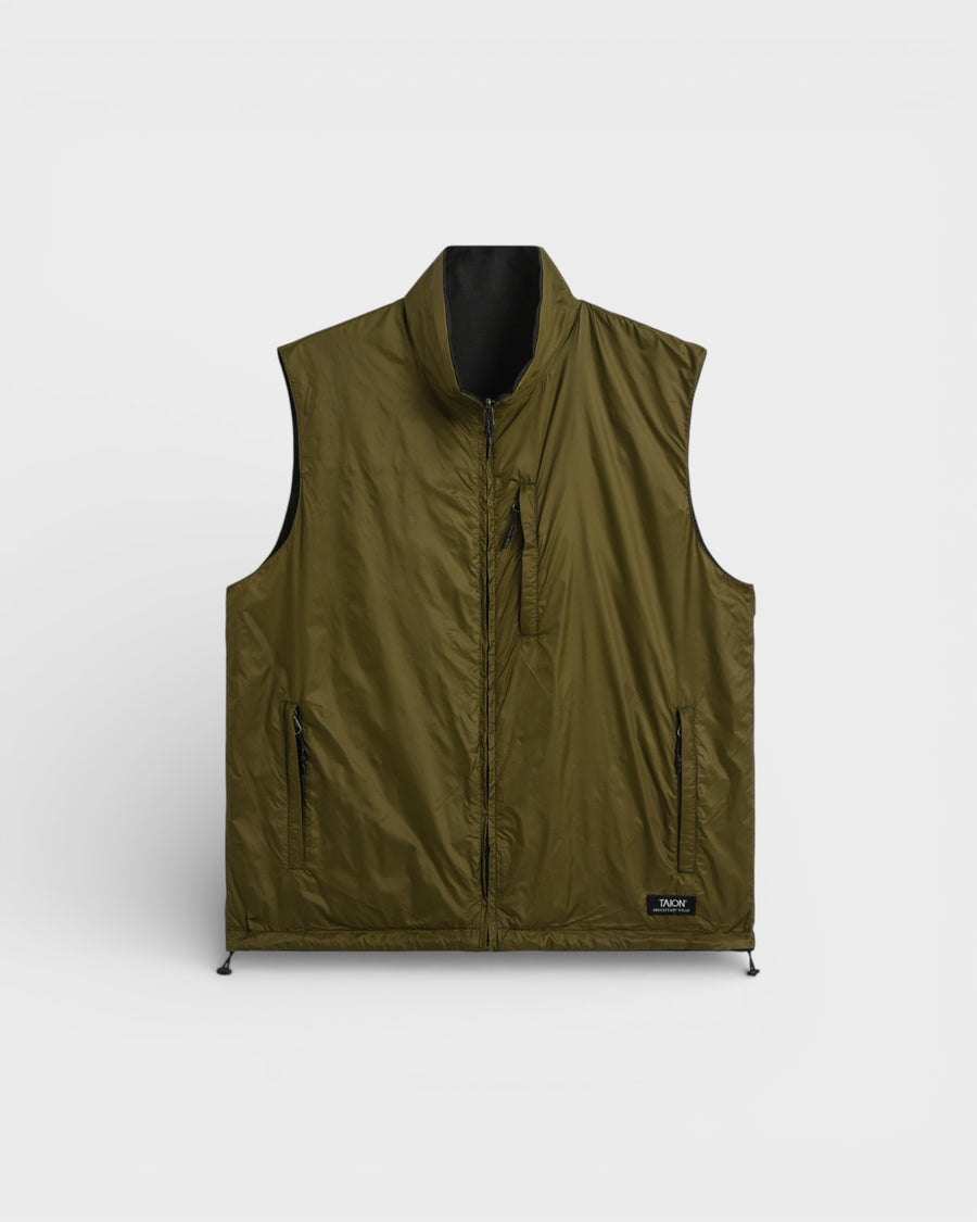 Down Mountain Reversible Mesh Vest Black/D.Olive