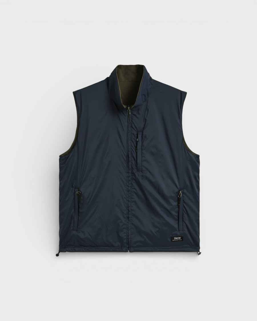 Down Mountain Reversible Mesh Vest D.Olive/D.Navy