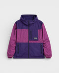Down Mountain Reversible W-Zip Hood Jacket D.Purple/Black