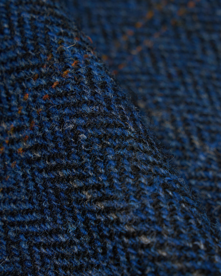 Bakers C Jacket Harris Tweed Plaid Navy