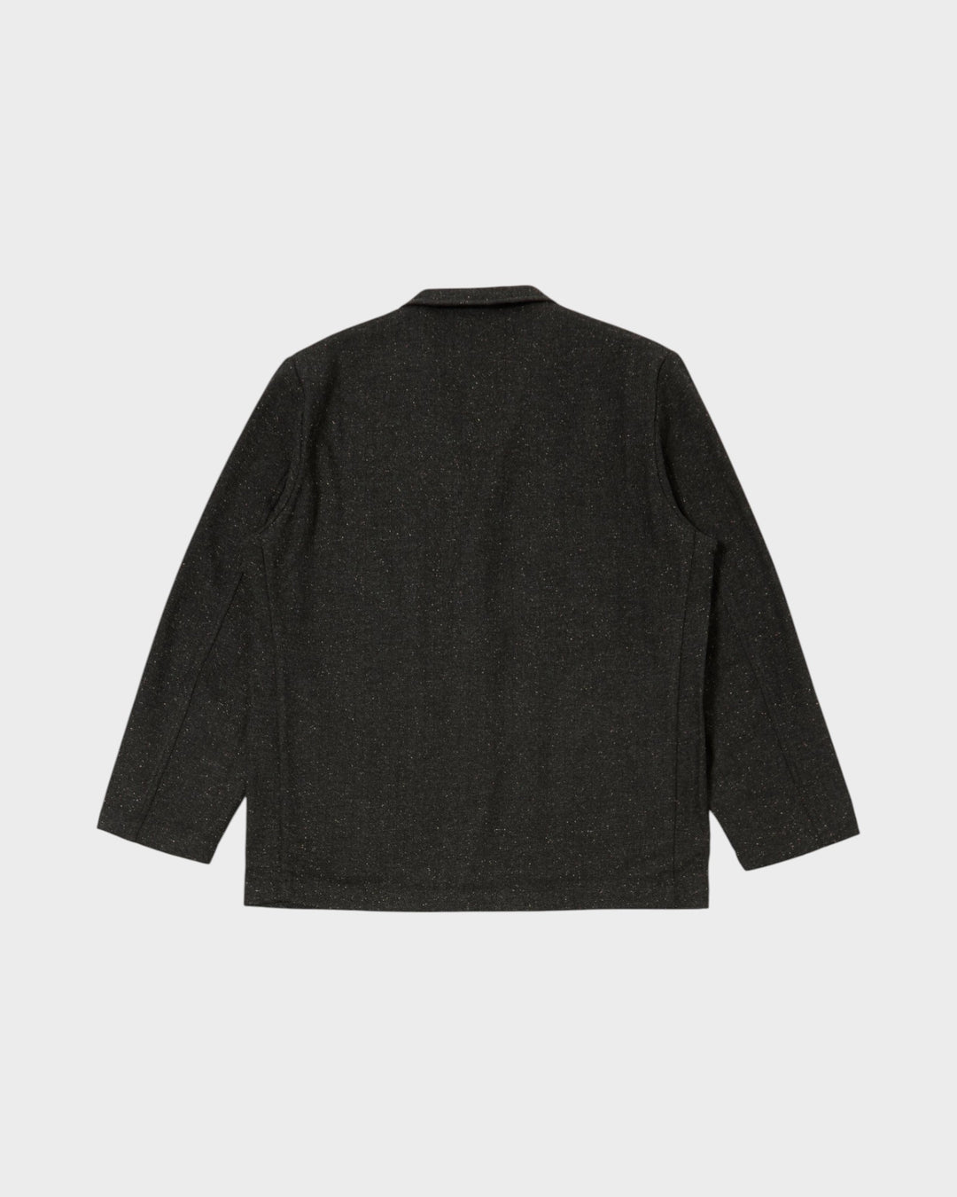 Three Button Jacket Salt N Pepper Tweed Black