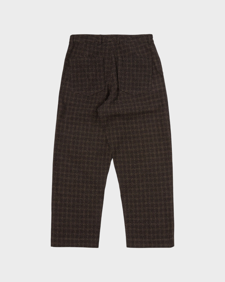 Duke Pant Cedar Check Brown