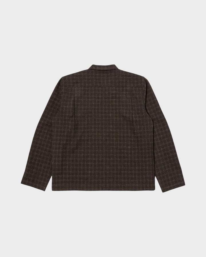 Zip Shirt Cedar Check Brown